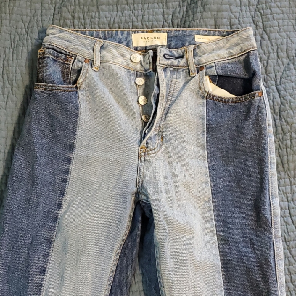 Womens pacsun patchwork jeans